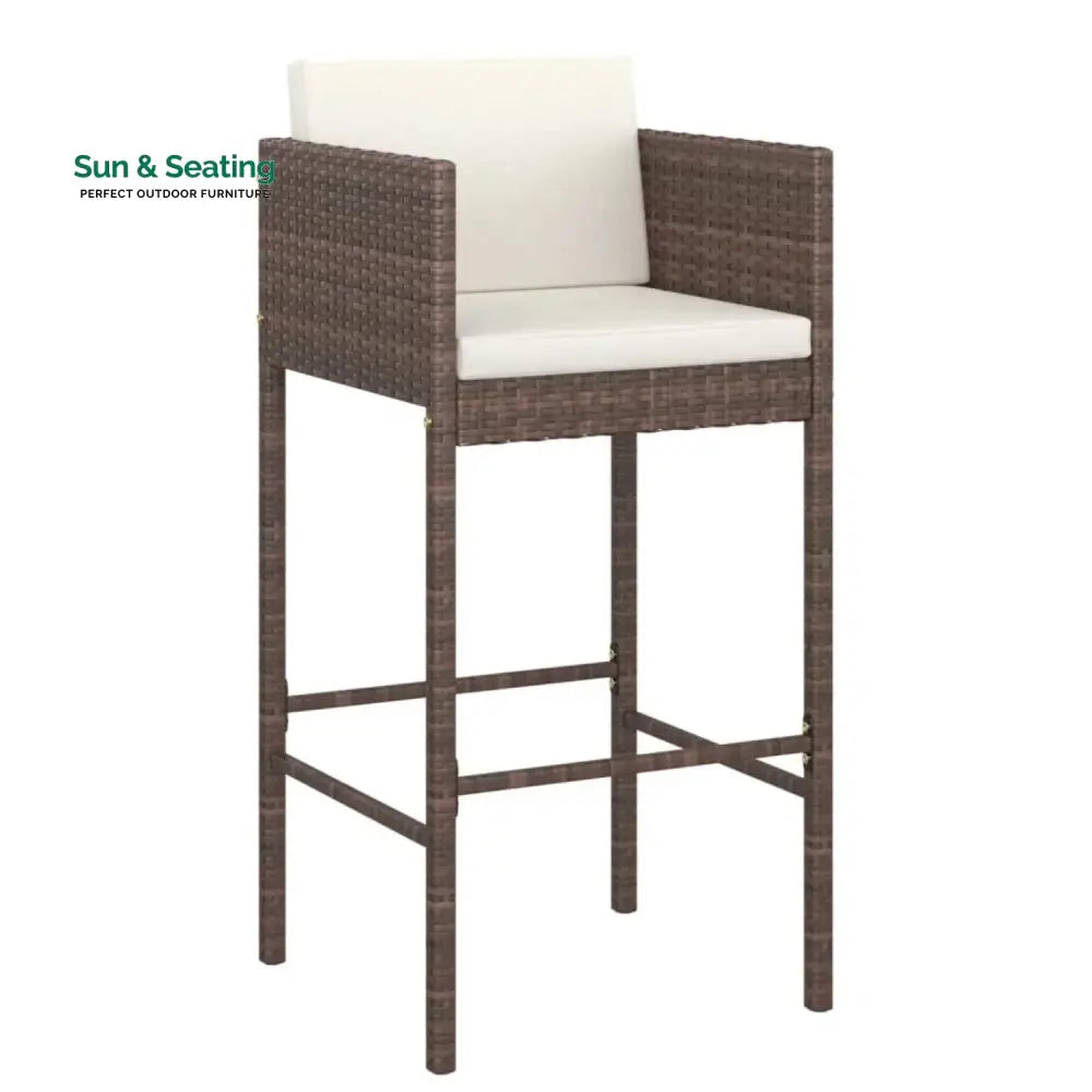Nami 5-Piece Outdoor Rattan Wicker Bar Set Bar Set