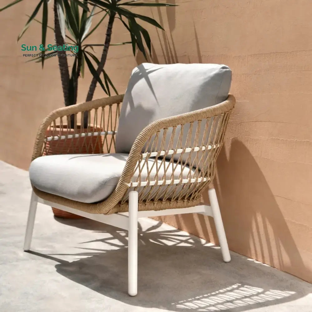 Nandita Outdoor 4 Seater Rope Conversation Sofa Set Sofa Set