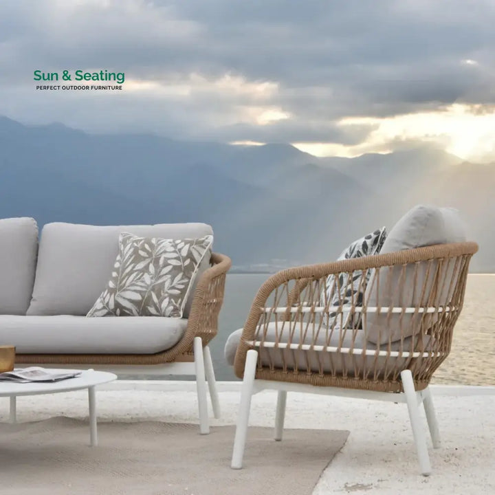 Nandita Outdoor 4 Seater Rope Conversation Sofa Set Sofa Set