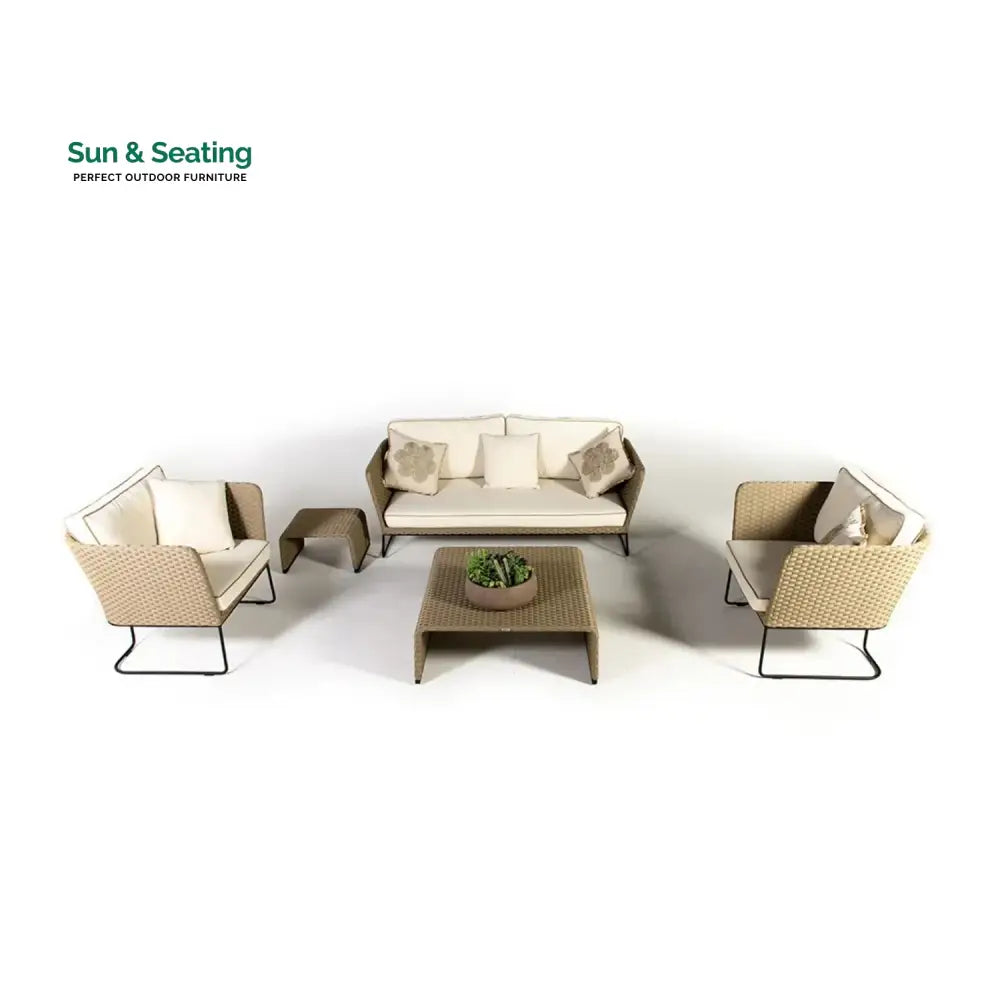 Naomi 5-Piece All Weather Wicker Sofa Set Sofa Set