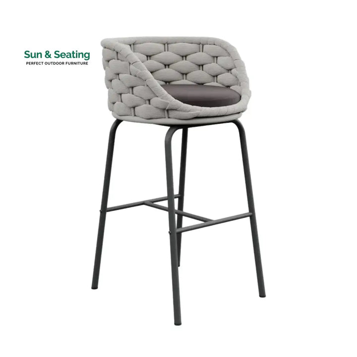 Natalia 2-Piece Outdoor Rope Bar Chairs – Stylish Comfort Built to Last Bar Chairs