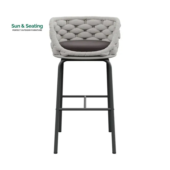 Natalia 2-Piece Outdoor Rope Bar Chairs – Stylish Comfort Built to Last Bar Chairs