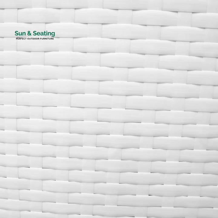Navi Outdoor Swimming Poolside Lounger With (Set of 2) (White) Loungers