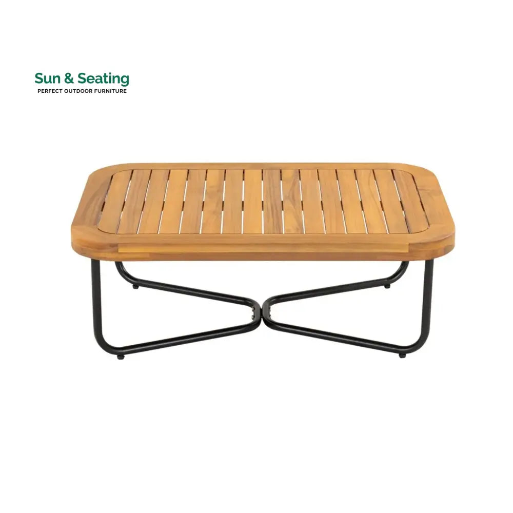 Navisha Outdoor 6-Piece Rope Woven Conversation Sofa Set with Wooden Top Table Sofa Set