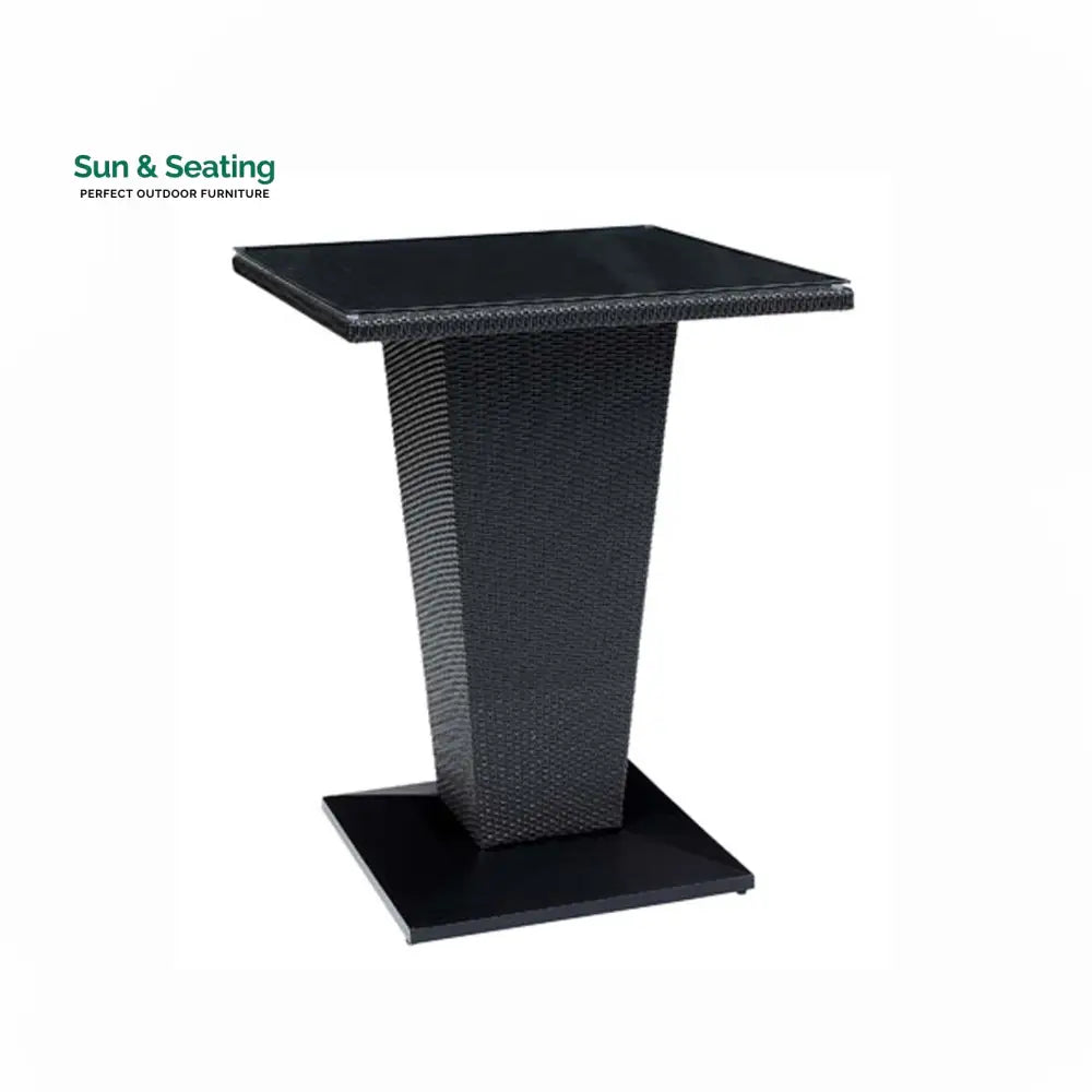 Neri Outdoor Patio Bar Set 2 Chairs and 1 Table Set Black Bar Sets