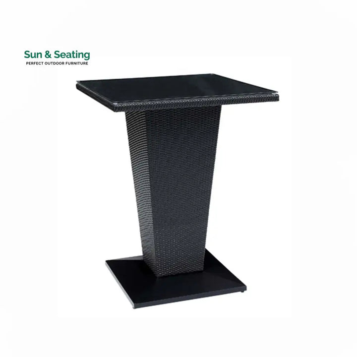 Neri Outdoor Patio Bar Set 2 Chairs and 1 Table Set Black Bar Sets