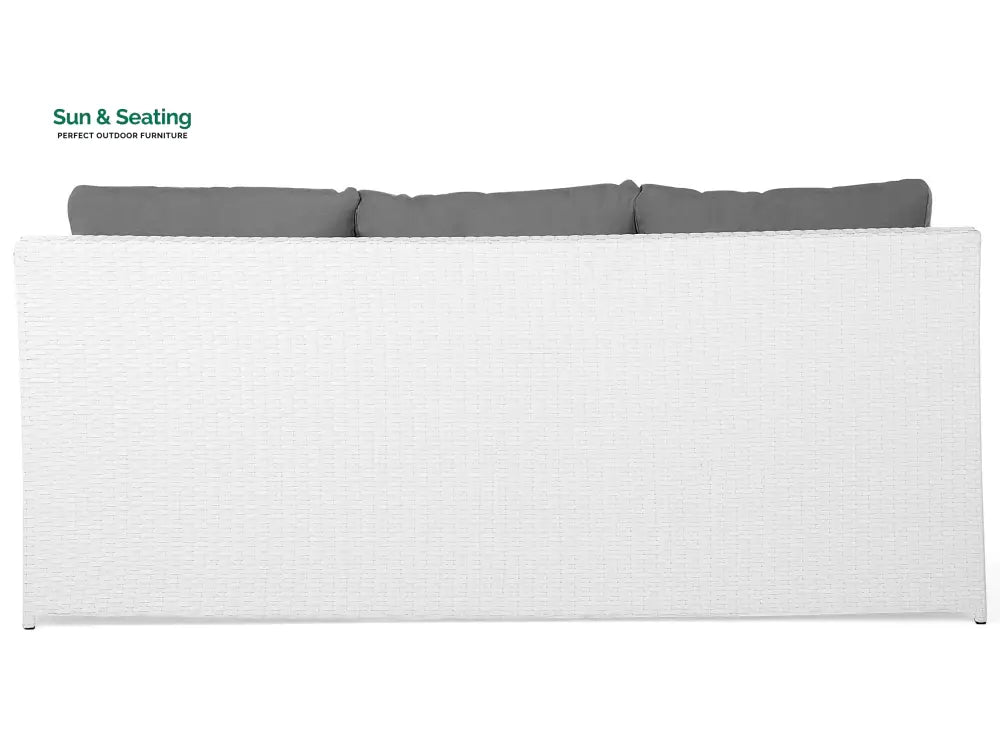 Nicholas Outdoor Sofa Set 3 Seater 2 Single seater With Ottoman and 1 Center Table Set (White) Sofa Sets