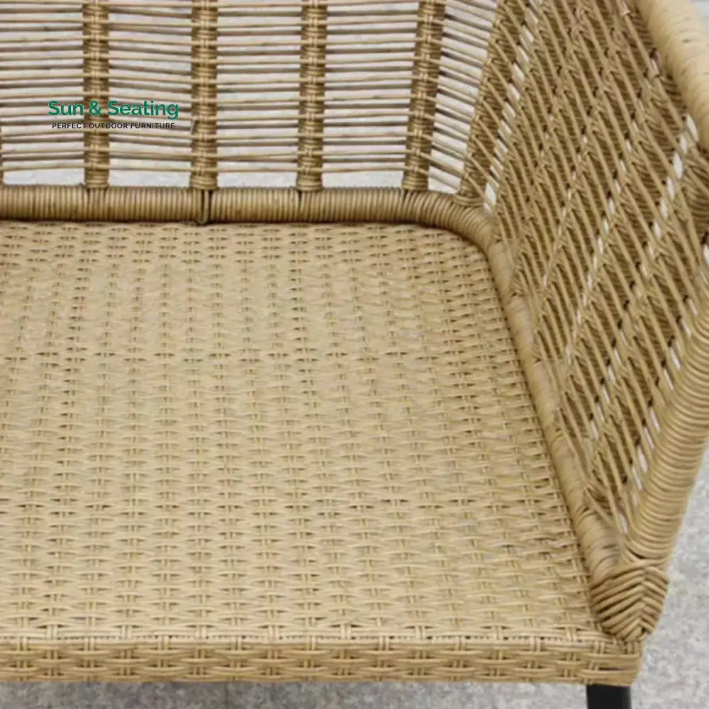 Noura Outdoor Beige Rope 7-Seater Sofa Set With Glass Top Table Sofa Set