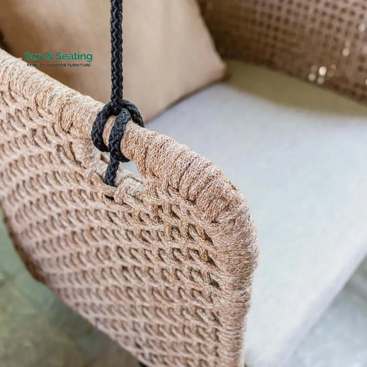 Novia Single Seater Hanging Swing Without Stand For Balcony Garden Swing (Honey) Swings