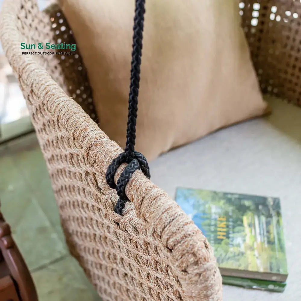 Novia Single Seater Hanging Swing Without Stand For Balcony Garden Swing (Honey) Swings