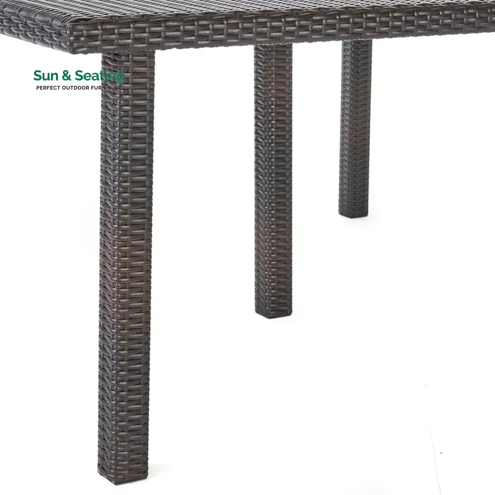 Ojasvi 9-Piece Outdoor Rattan Wicker Square Dining Set Dining Set