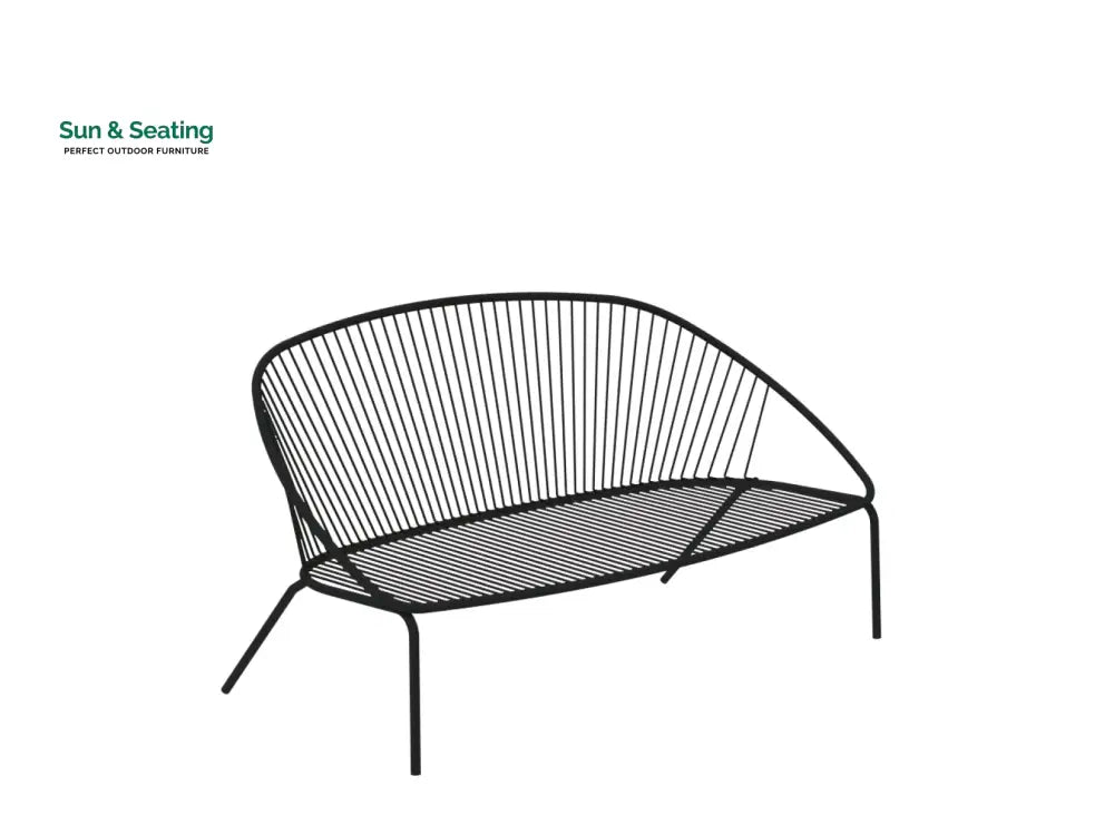 Oli Outdoor Garden Balcony Sofa Set 2 Seater 2 Single seater and 1 Center Table Set (Black + Cream) Sofa Sets