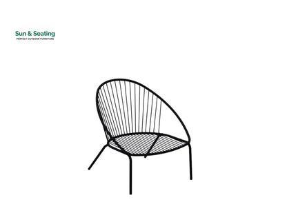 Oli Outdoor Garden Balcony Sofa Set 2 Seater 2 Single seater and 1 Center Table Set (Black + Cream) Sofa Sets