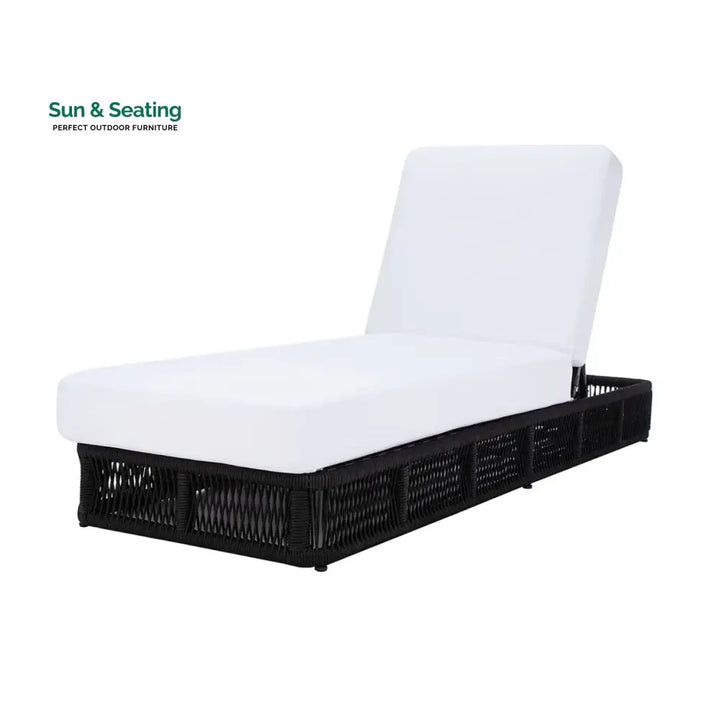 Omaira Outdoor All-Weather Rope Lounger with Cushions Lounger Set