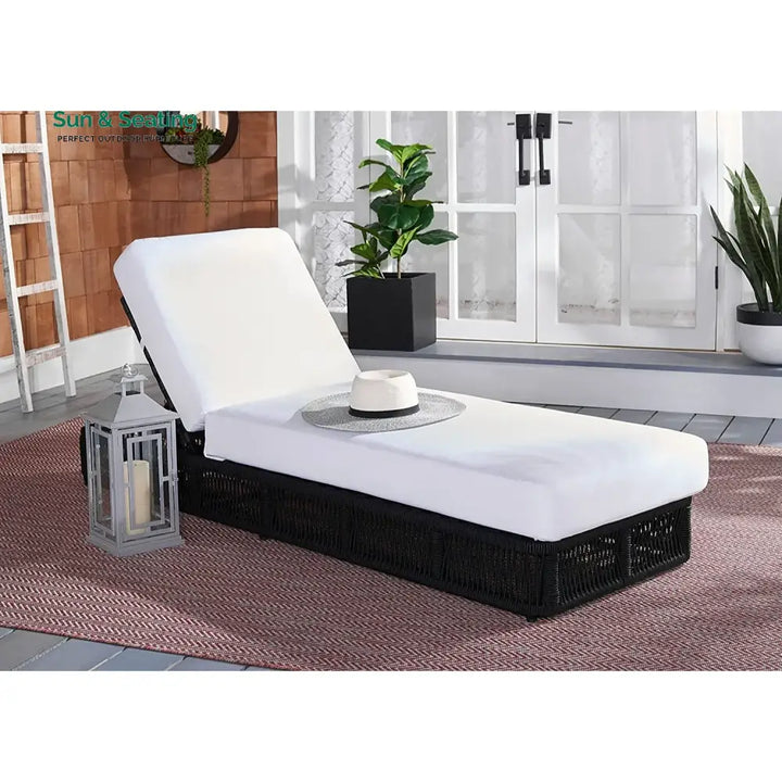 Omaira Outdoor All-Weather Rope Lounger with Cushions Lounger Set