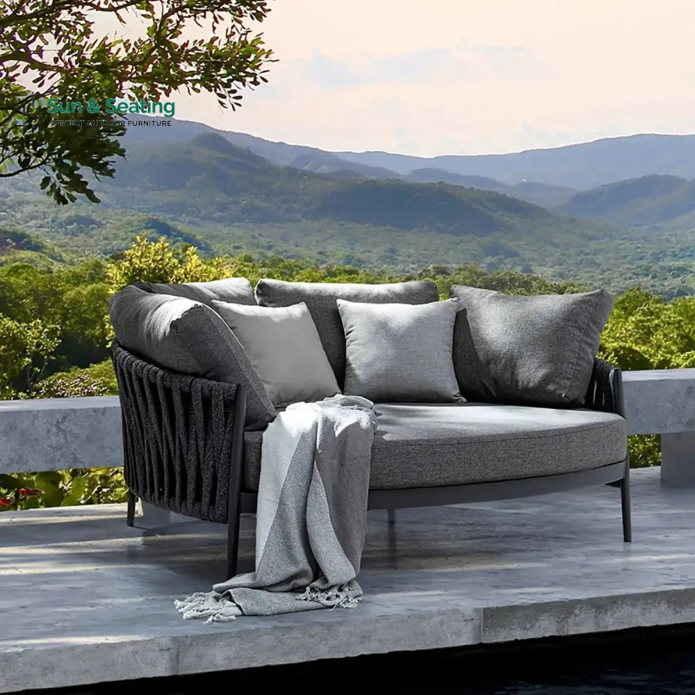 Ophelie Outdoor Patio Rope Daybed for Garden Daybed