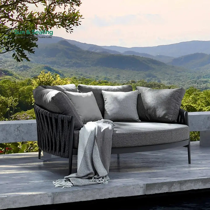 Ophelie Outdoor Patio Rope Daybed for Garden Daybed