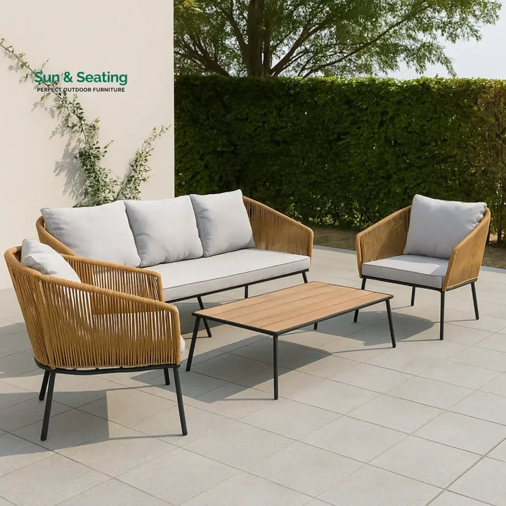 Oriana 5-Seater Outdoor All-Weather Rope Sofa Set Sofa Set