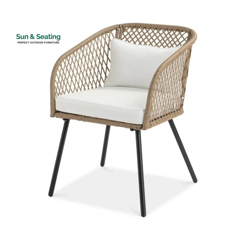 Ottilie Outdoor Wicker 3-Piece Patio Set Patio Set