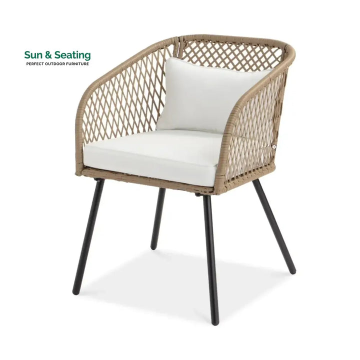 Ottilie Outdoor Wicker 3-Piece Patio Set Patio Set