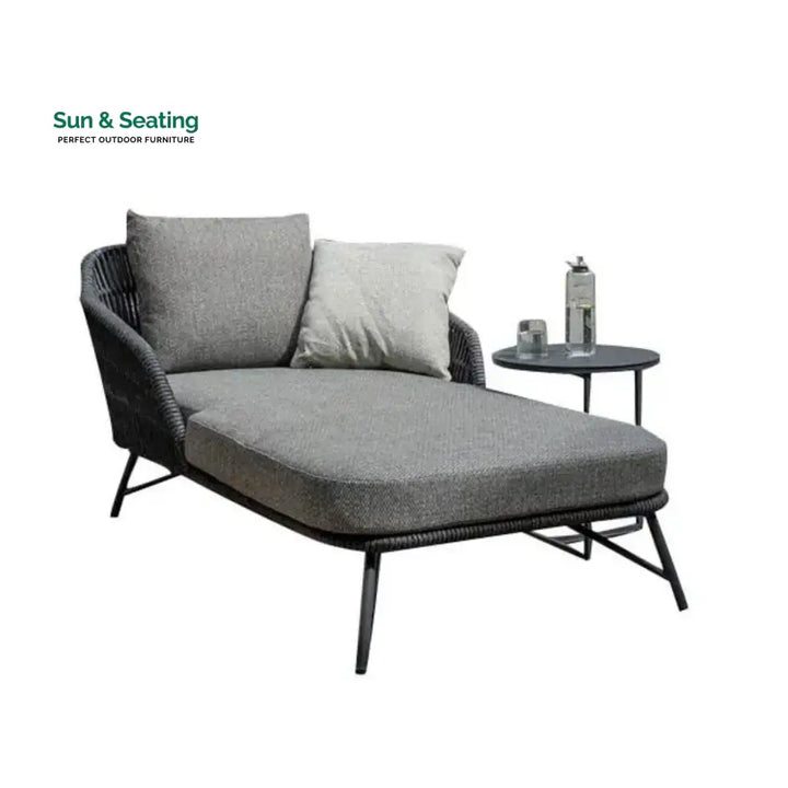Outdoor Rope Patio Single Seater Daybed All Weather Furniture Daybed