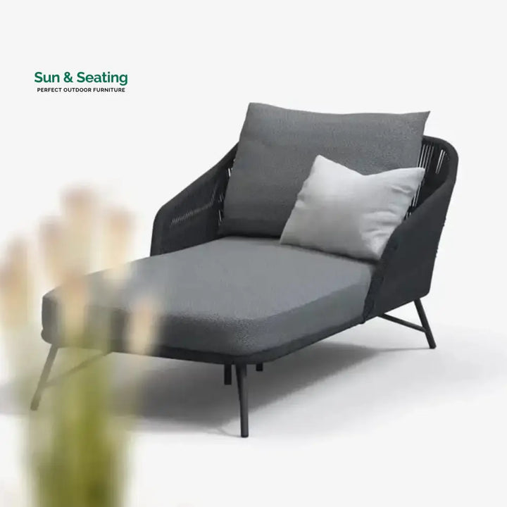 Outdoor Rope Patio Single Seater Daybed All Weather Furniture Daybed