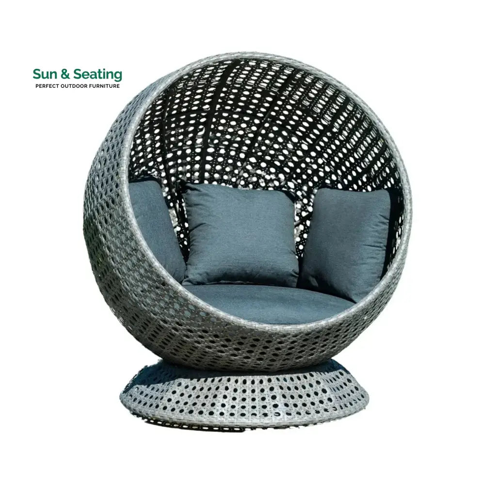 Outdoor Single Seater Basket Swing For Balcony &amp; Garden Egg Chair