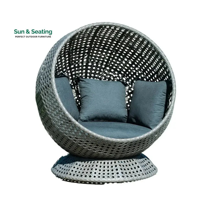 Outdoor Single Seater Basket Swing For Balcony &amp; Garden Egg Chair