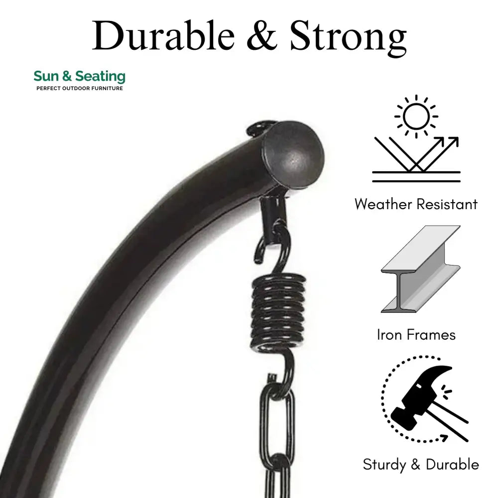Outdoor Swing and Chair Stand: 200Kg capacity Swing Stand