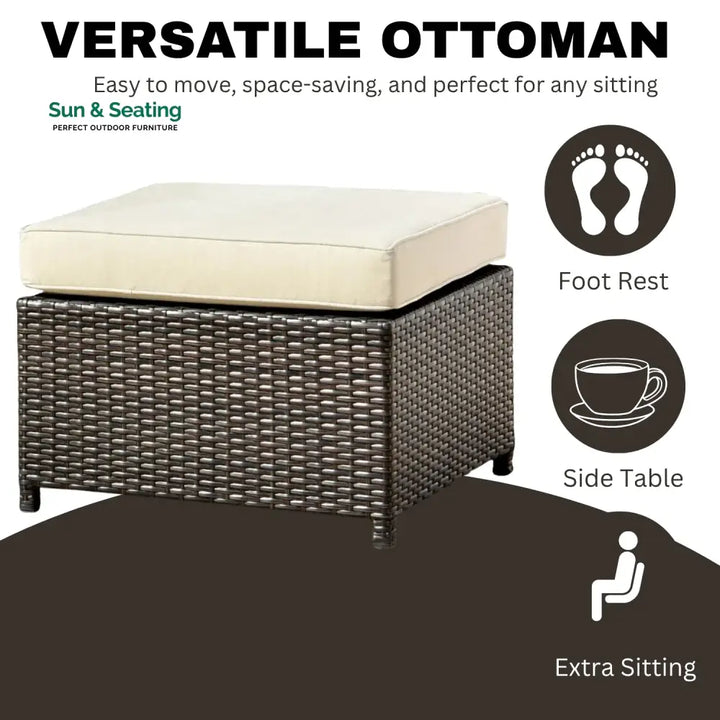 Outdoor Wicker 10 Seater Sectional Sofa Set Sofa Set