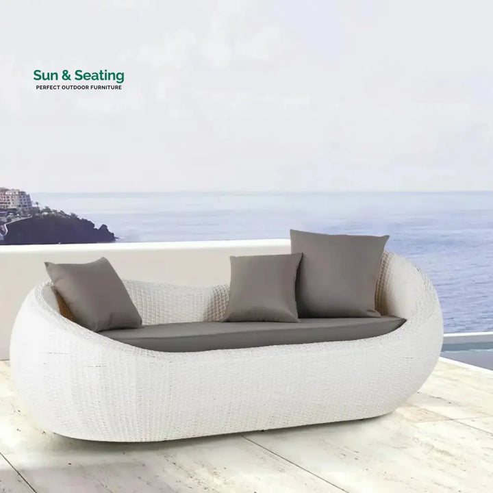 Outdoor Wicker 2 Seater Patio Garden Daybed Daybed