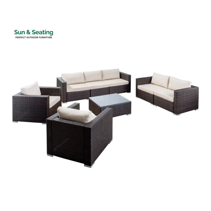 Outdoor Wicker 7-Seater Sofa Set Sofa Set