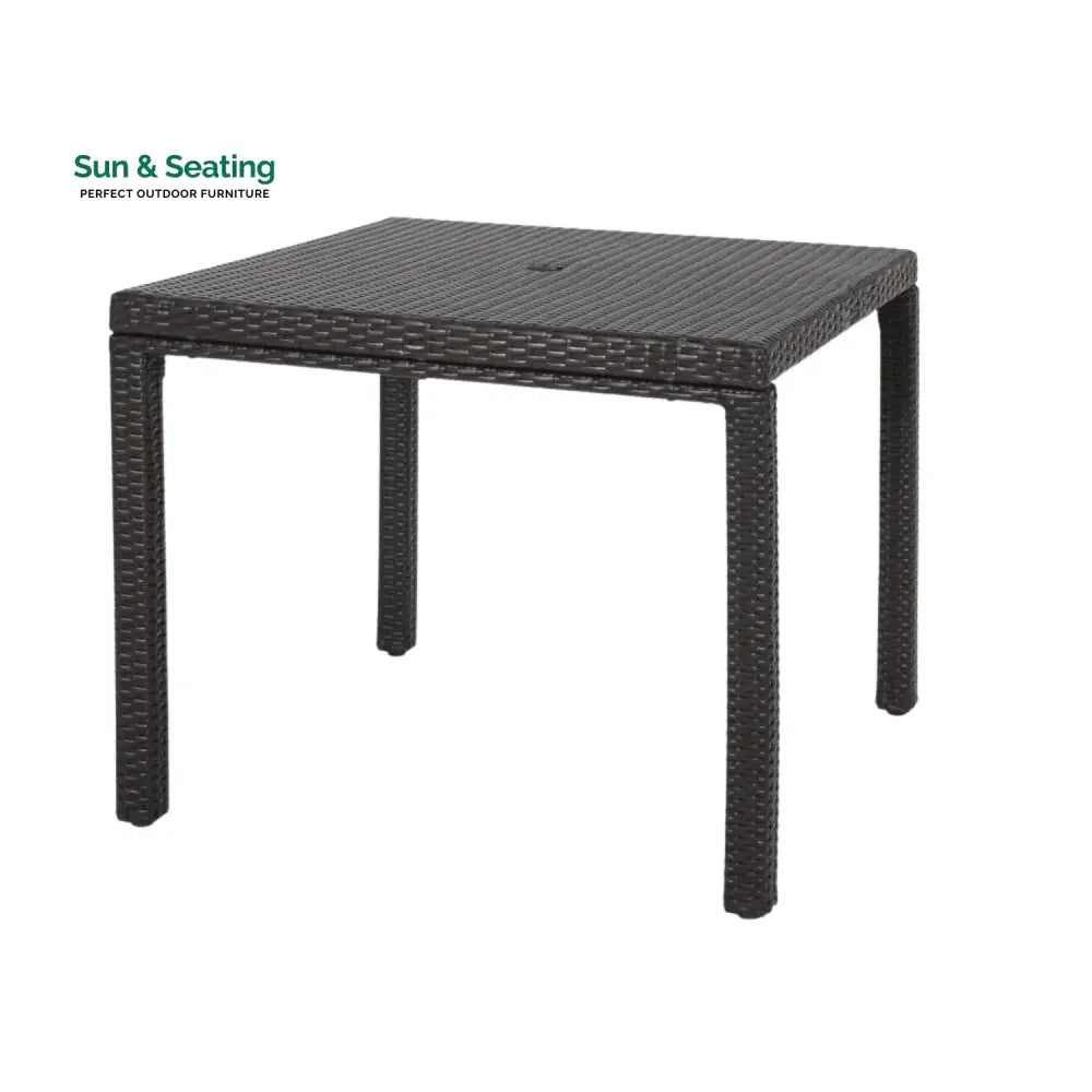 Outdoor Wicker Patio Wicker Coffee Table (Dark Brown) Table