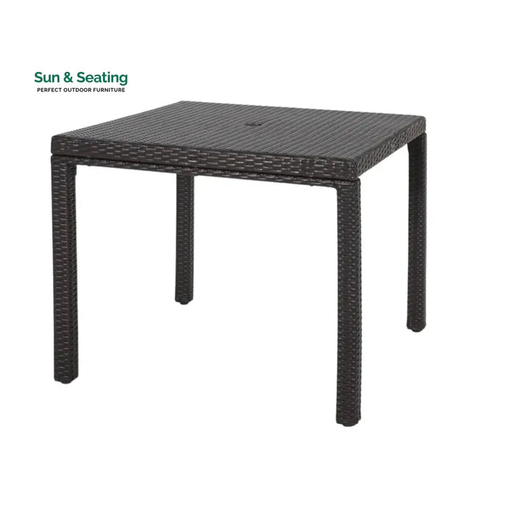 Outdoor Wicker Patio Wicker Coffee Table (Dark Brown) Table