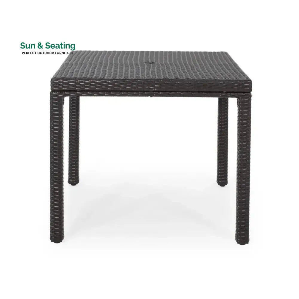 Outdoor Wicker Patio Wicker Coffee Table (Dark Brown) Table