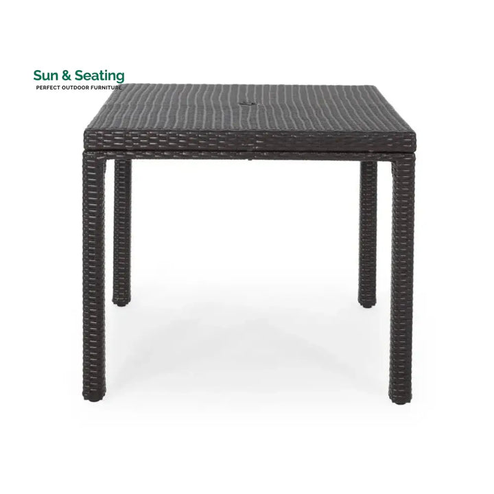 Outdoor Wicker Patio Wicker Coffee Table (Dark Brown) Table