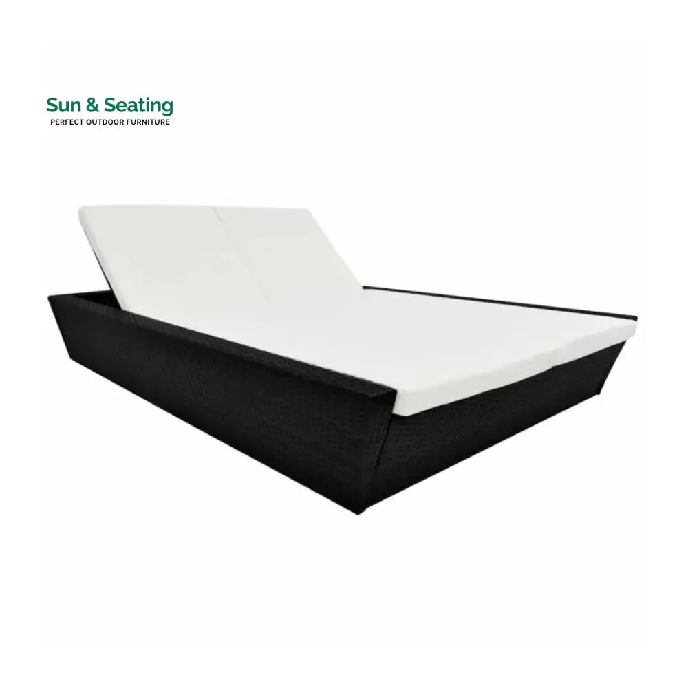 Outdoor Wicker Patio Double Seater Recliner Daybed Daybed