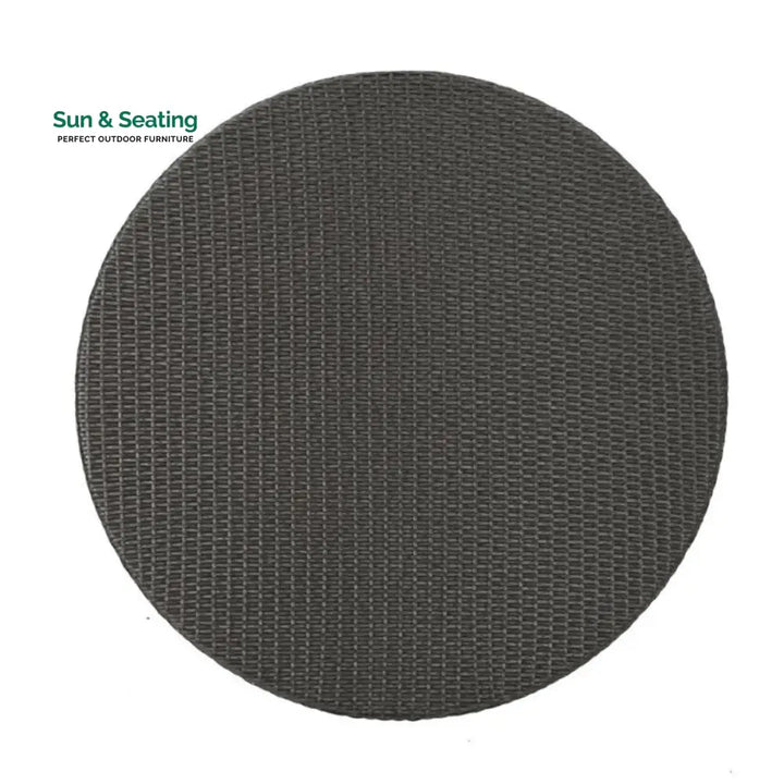 Outdoor Wicker Round Patio Dining Table (Dark Brown) Table