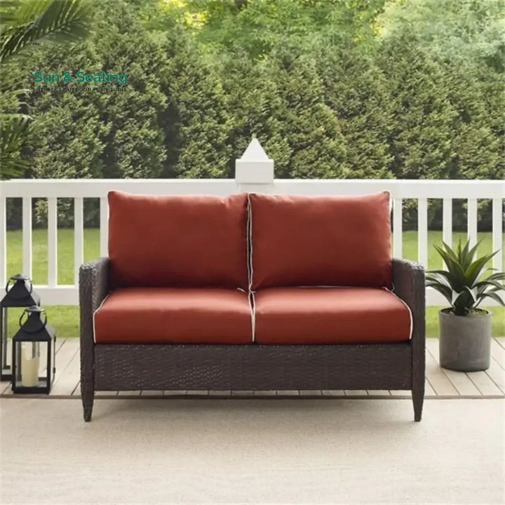 Outdoor Wicker Single Seater Loveseat Sofa Sofa Set