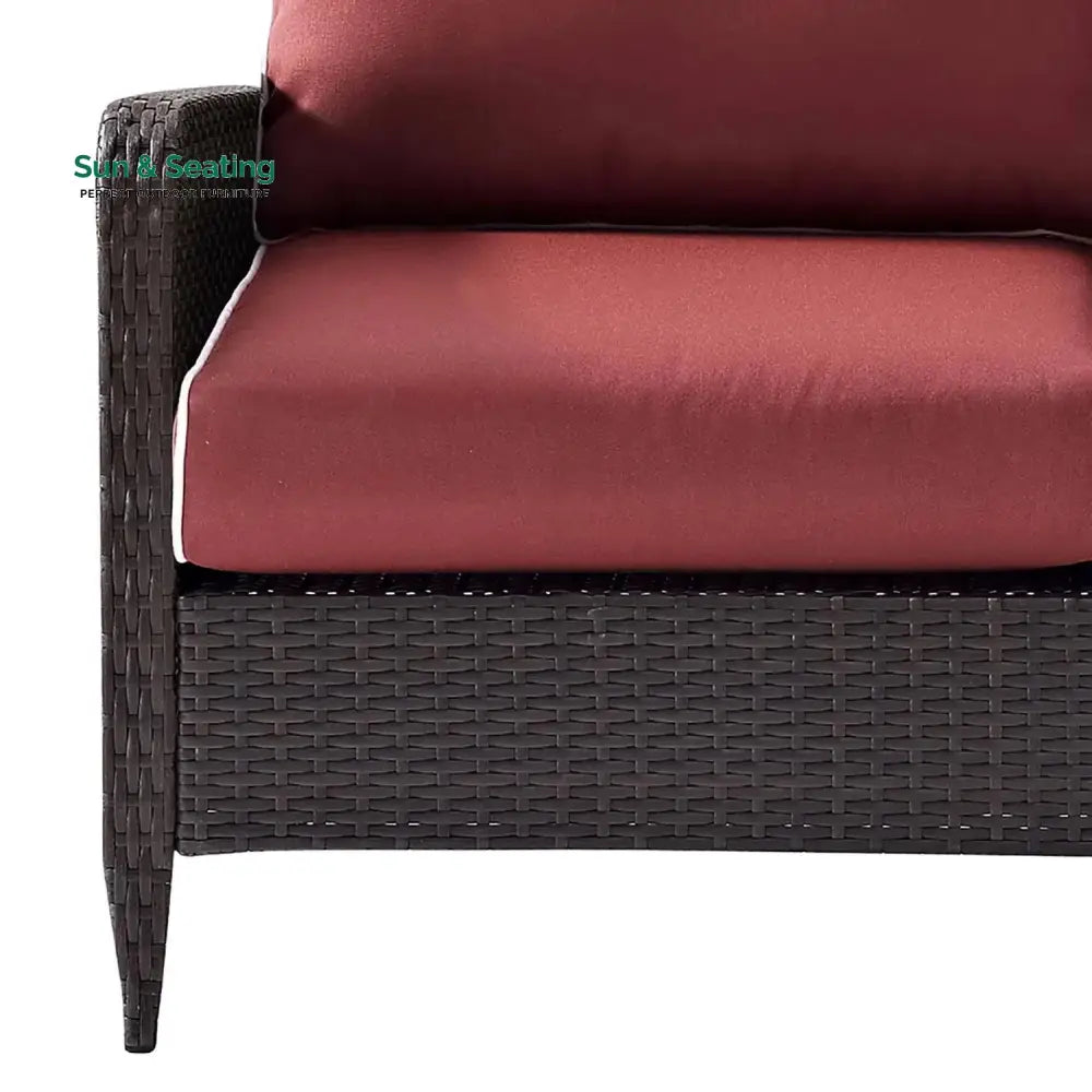 Outdoor Wicker Single Seater Loveseat Sofa Sofa Set