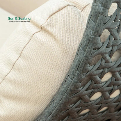 Paccio Double Seater Hanging Swing With Stand For Balcony Garden Swing (Dark Grey) Swings