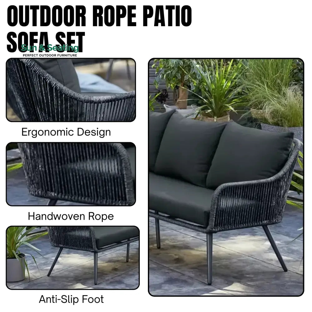 Paisley L-Shape Outdoor Rope Sofa Set Sofa Set