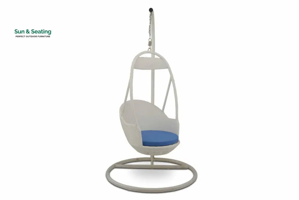 Palazzo Single Seater Hanging Swing With Stand For Balcony Garden Swing (Dark Brown) Swings