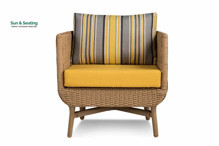 Palerma Outdoor Sofa Set 2 Seater 2 Single seater 1 Center table (Honey) Sofa Sets