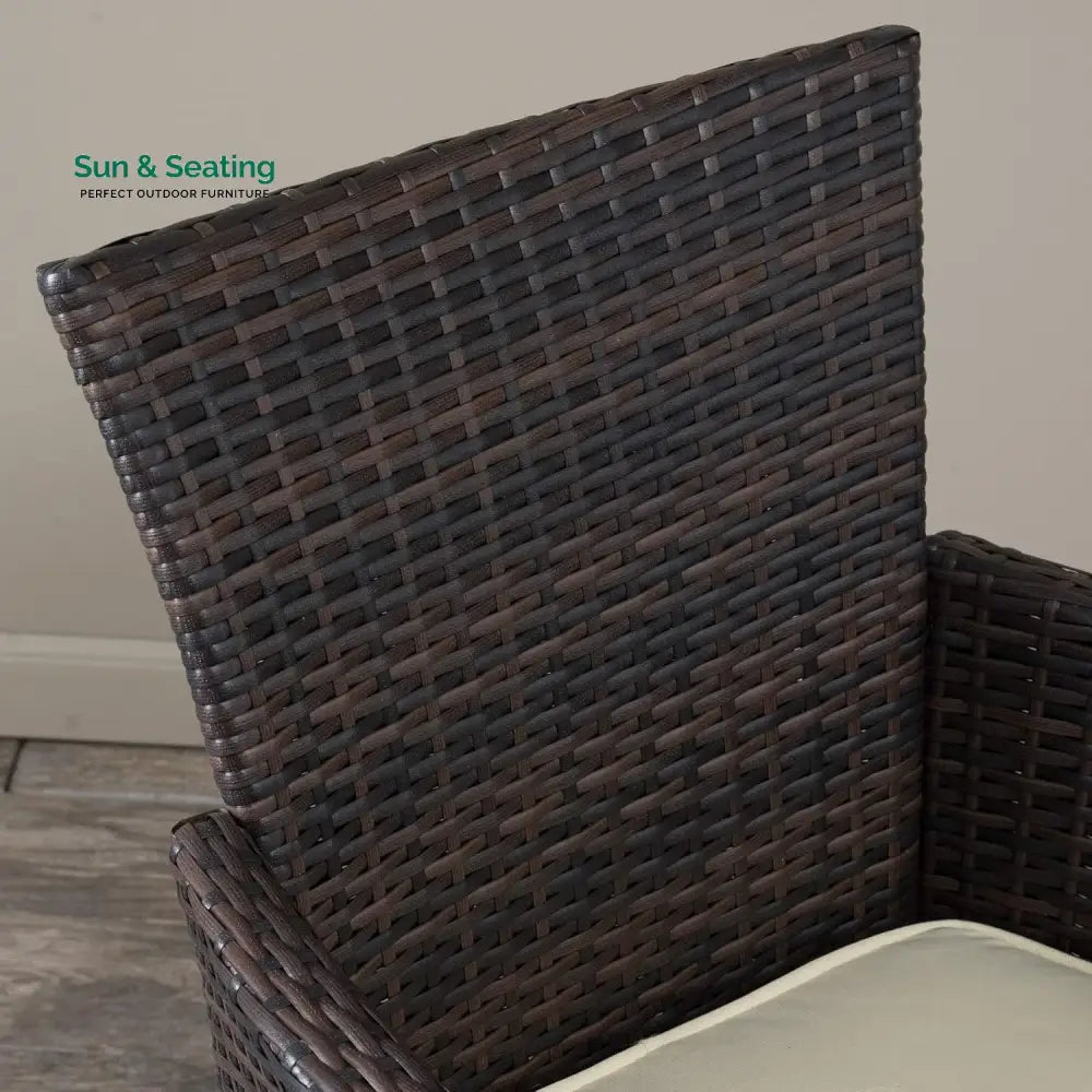 Palesa 7-Piece Outdoor Rattan Wicker Dining Table Set Dining Set