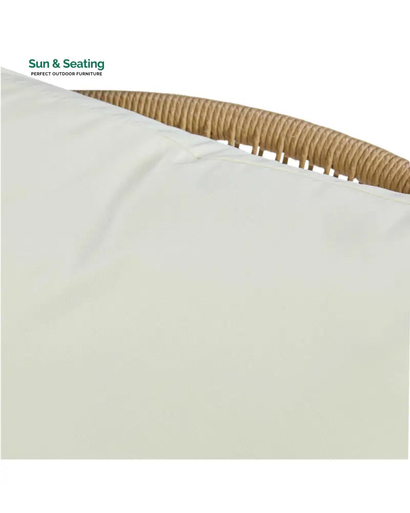 Palmer Outdoor Garden Balcony Sofa Set 2 Seater 2 Single seater and 1 Center Table Set (White + Tan) Sofa Sets