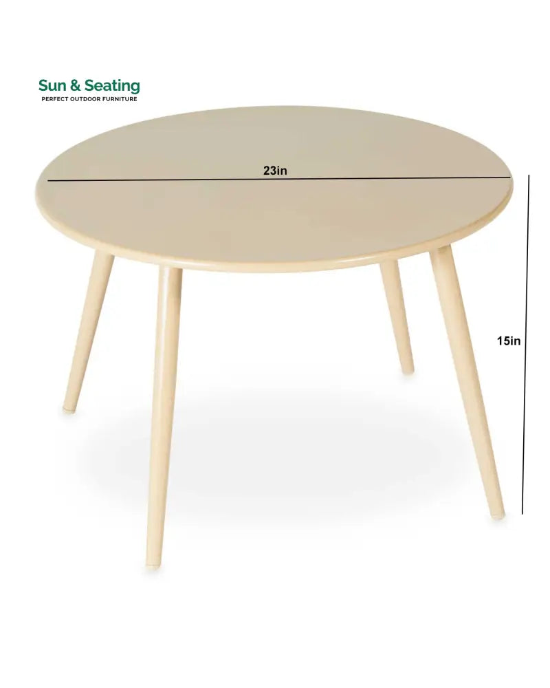 Palmer Outdoor Garden Balcony Sofa Set 2 Seater 2 Single seater and 1 Center Table Set (White + Tan) Sofa Sets