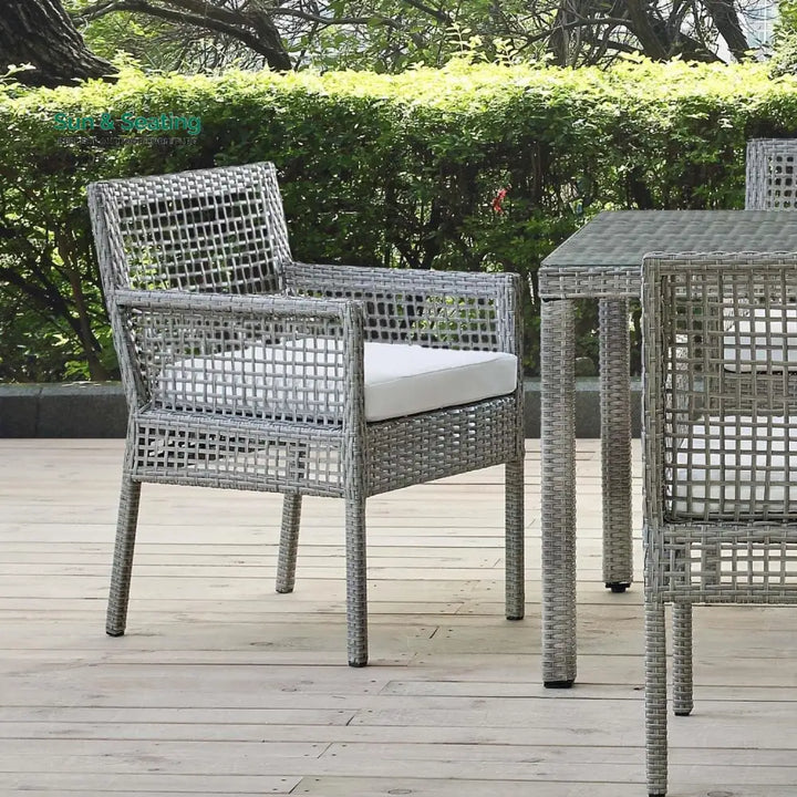 Paloma 1-Piece Outdoor Rattan Wicker Patio Dining Chair Dinning Chairs
