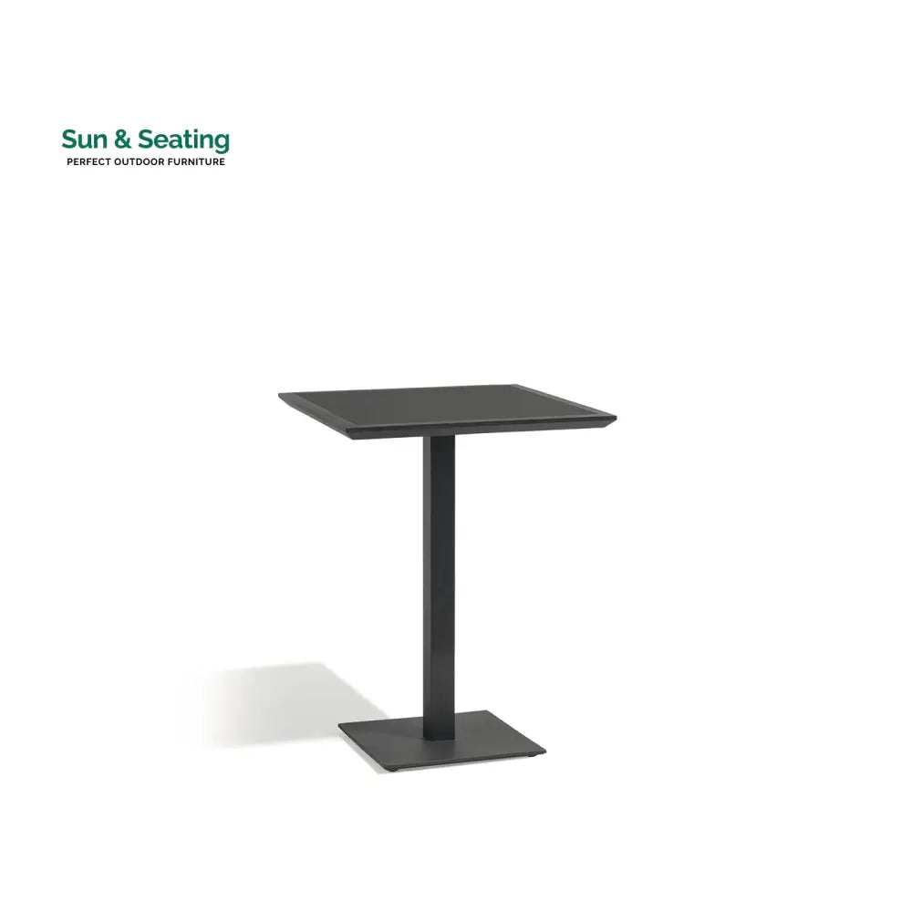 Parris Outdoor Patio Bar Set 2 Chairs and 1 Table Set (Dark Grey) Braided & Rope Bar Sets