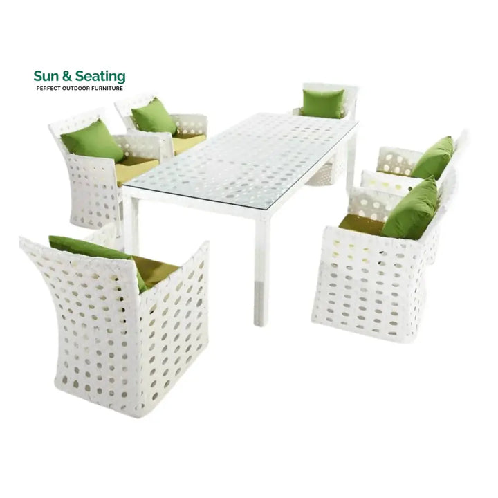 Peyton 7-Piece Outdoor Rattan Wicker Dinning Table Set Dining Set